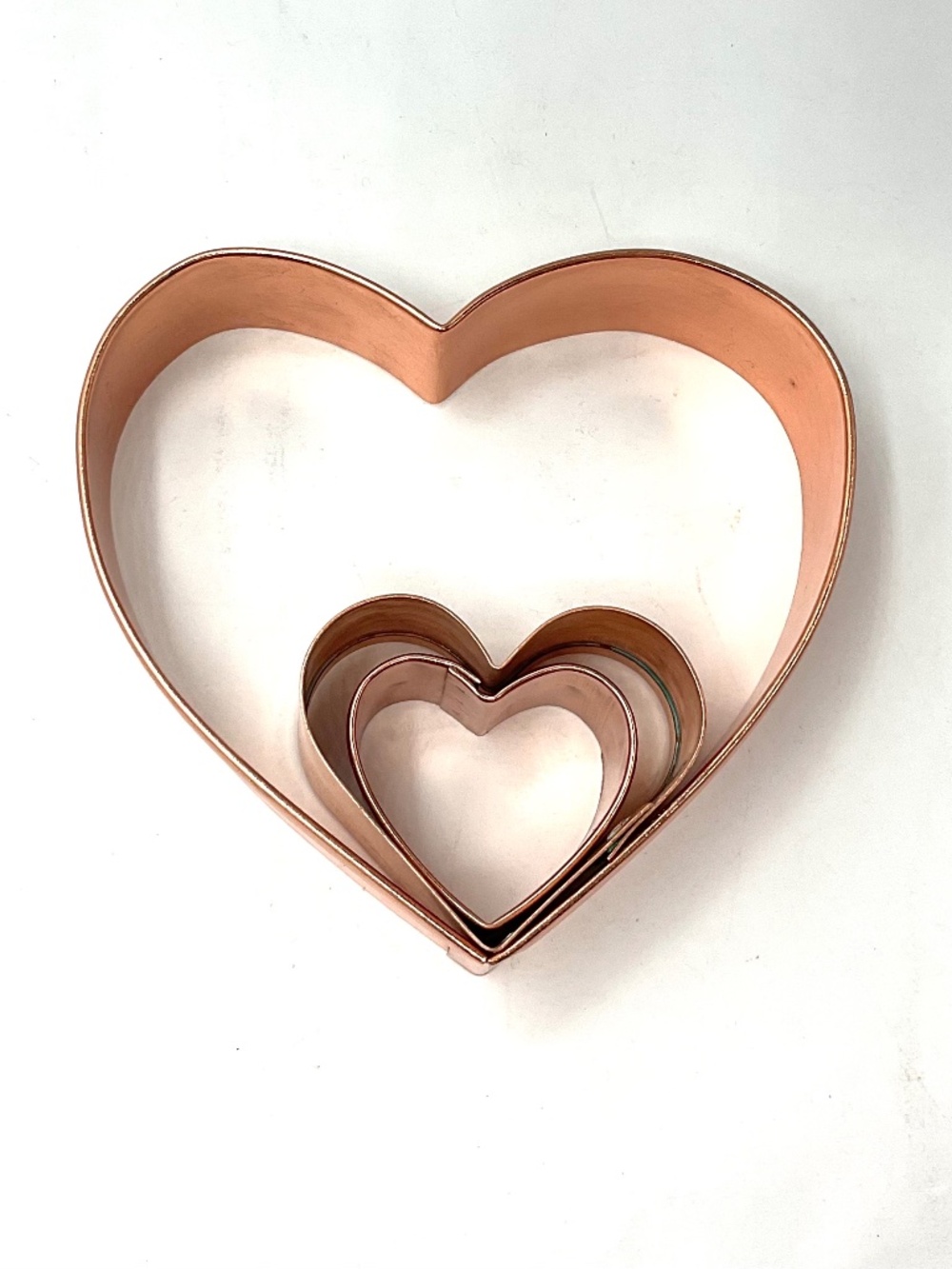 HEARTS 3 Copper Cookie Cutters